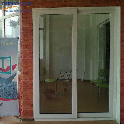 주요 재료 고체 목재 3500pa 바람 저항 현대 옷장을위한 UPVC 슬라이딩 도어