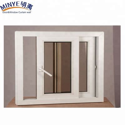 예산 친화적 인 플라스틱 프레임 수평 개방 패턴과 UPVC 슬라이딩 창
