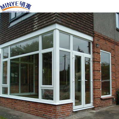 UPVC 프로필 플라스틱 프레임 프랑스 스타일 Patio 창문과 문