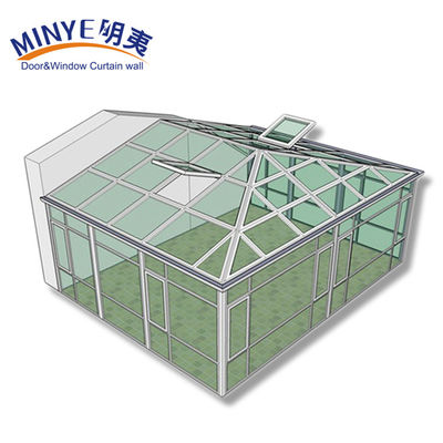 4500pa 바람과 30-40db 소리 방지 우아한 디자인 정원 유리 겨울 방