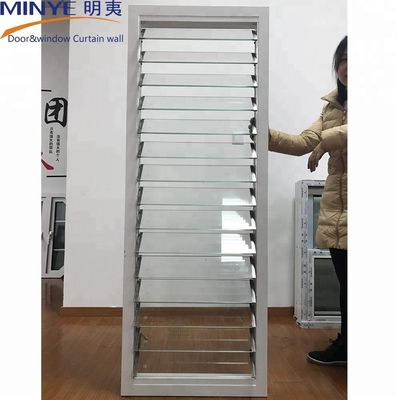 에너지 절감 로버 얼음 유리 블레이드 셔터 1.4mm 프로필 두께의 창문