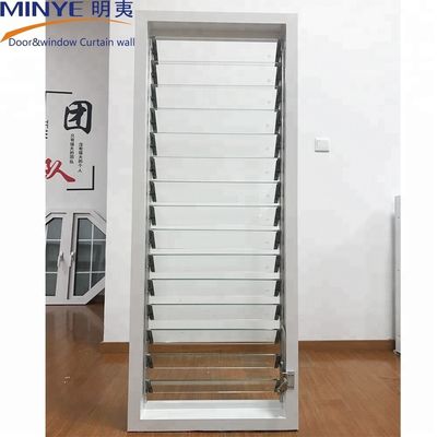 에너지 절감 로버 얼음 유리 블레이드 셔터 1.4mm 프로필 두께의 창문
