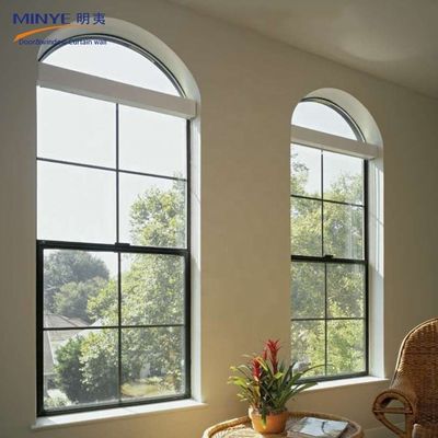 바람에 견딜 수 있는 UPVC/PVC 수직 슬라이딩 윈도우 그릴 디자인