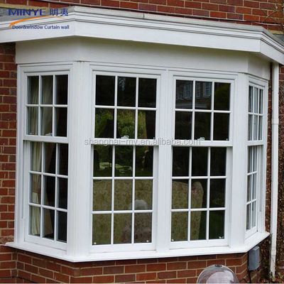 바람에 견딜 수 있는 UPVC/PVC 수직 슬라이딩 윈도우 그릴 디자인