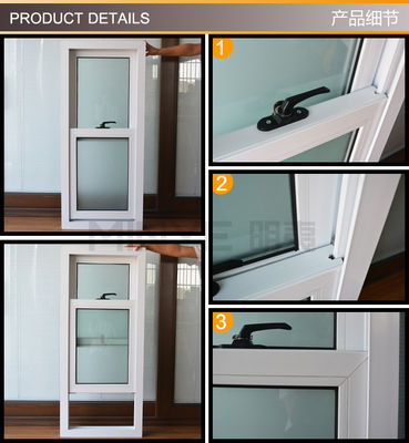 수직 오픈 스타일 디자인 2.5mm 프로필 두께의 욕실 창문
