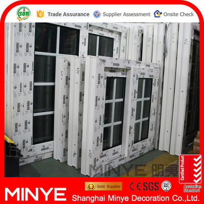 REHAU PVC 슬라이딩 창구 스테인레스 스틸 그릴과 맞춤형 및 내구성