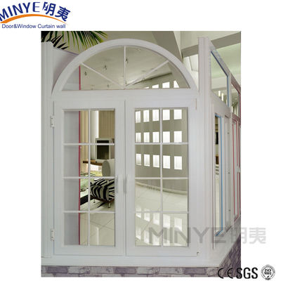 현대 프랑스 디자인의 소리 격리 UPvc PVC 유리 창문 및 그릴이있는 문