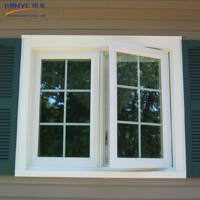 현대 프랑스 디자인의 소리 격리 UPvc PVC 유리 창문 및 그릴이있는 문