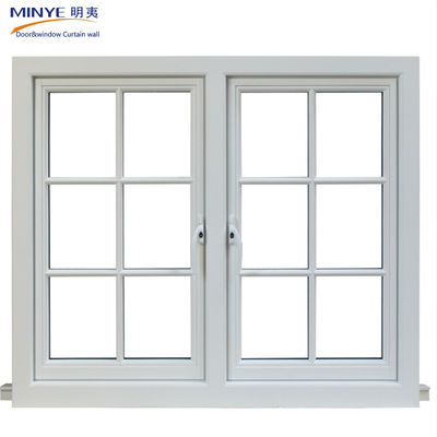 현대 프랑스 디자인의 소리 격리 UPvc PVC 유리 창문 및 그릴이있는 문