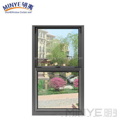1.4mm 프로필 두께 알루미늄 위아래 슬라이딩 윈도우 미국 스타일