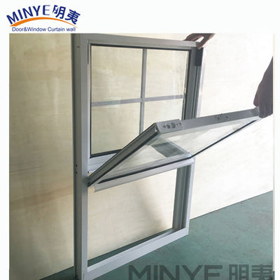 상하이 비닐 수직 슬라이딩 창문 1.2mm 강화 강철 및 하드웨어