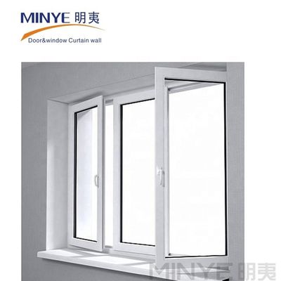 수직 개방 패턴 UPVC 프레임과 유리 열 절연 소리 격리 캐시먼트 창