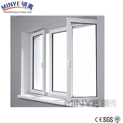 수직 개방 패턴 UPVC 프레임과 유리 열 절연 소리 격리 캐시먼트 창