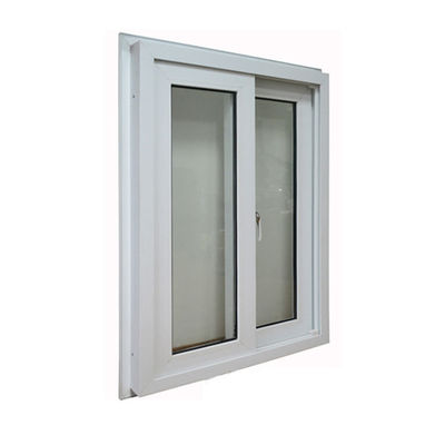 UPVC PVC 쌍 유리 슬라이딩 창문 및 유리섬유 스크린 넷 재료