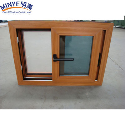 소음 격리 플라스틱 프레임 UPVC/PVC 가루 색의 이중 유리로 슬라이딩 윈도우