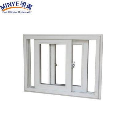 소음 격리 플라스틱 프레임 UPVC/PVC 가루 색의 이중 유리로 슬라이딩 윈도우