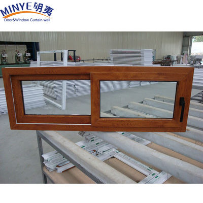 소음 격리 플라스틱 프레임 UPVC/PVC 가루 색의 이중 유리로 슬라이딩 윈도우