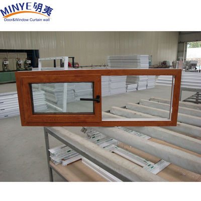 소음 격리 플라스틱 프레임 UPVC/PVC 가루 색의 이중 유리로 슬라이딩 윈도우