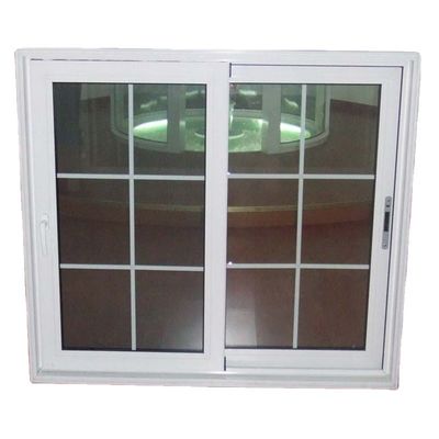 장식적 격자 및 풍선 차단 기능이 있는 온화 유리 UPVC/PVC 슬라이딩 창문