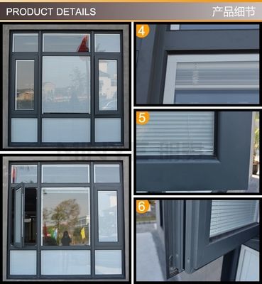 EPDM 고무 스트립 디자인 스타일 현대 알루미늄 프레임 캐시먼트 창문 그림 창문