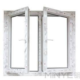 에너지 절감 UPVC 캐시먼트 창문 윙 오픈 및 열 단열