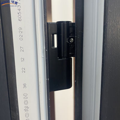현대 디자인 스타일 알루미늄으로 만든 빌라를 위한 수직 힌지 UPVC 도어 스윙
