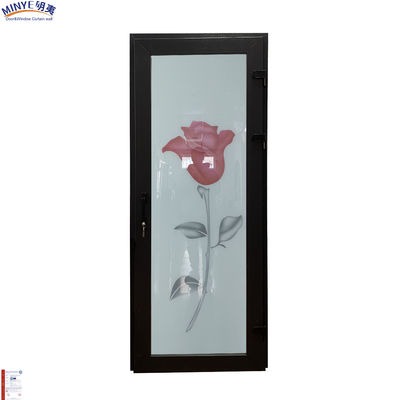 이중 템퍼드 글래스 유람 막 UPVC 수직 힌지 문 내구성 PVC 가셋 문