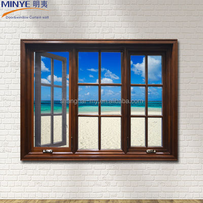 MINYE의 알루미늄 목재 칸막이 창문