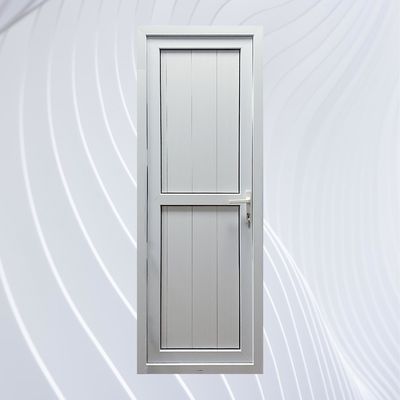 바람 막연한 PVC 프랑스 스타일 주 문 UPVC 수직 힌지 문 PVC 덩어리 문