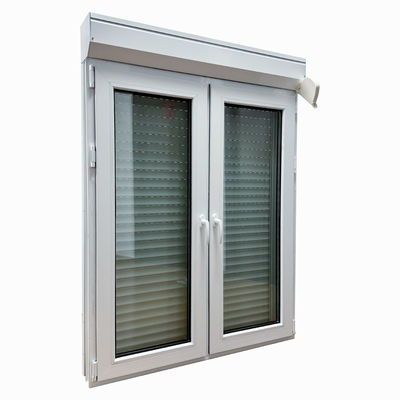 롤러 셔터와 함께 현대적인 디자인 UPVC 캐시먼트 창문