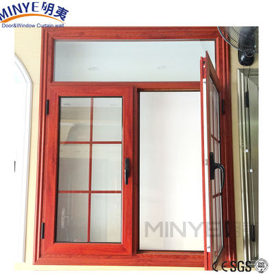 현대 주택 알루미늄 캐시먼트 유리창과 그릴 디자인의 유리창