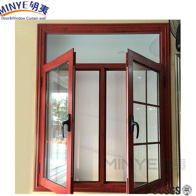 현대 주택 알루미늄 캐시먼트 유리창과 그릴 디자인의 유리창