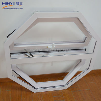 알루미늄 합금 헥사곤 프레임 수평 열을 위한 겹창 유리 칸막이 창문