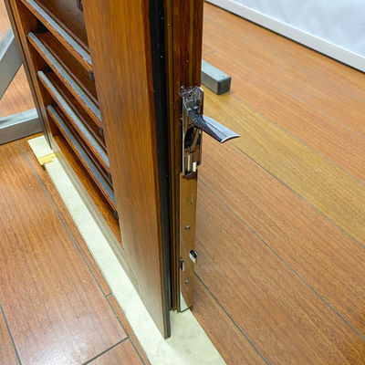 목재 곡물 완공과 맞춤형 수평 개방 알루미늄 캐세먼트 셔터 윈도우