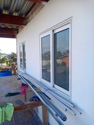 에너지 절감 듀플 템퍼드 글래스 UPVC PVC 슬라이딩 창문