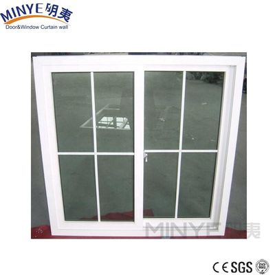 에너지 절감 듀플 템퍼드 글래스 UPVC PVC 슬라이딩 창문