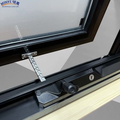 침실 접이식 스크린 알루미늄 캐세먼트 창문 내장 셔터 및 블라인드 디자인