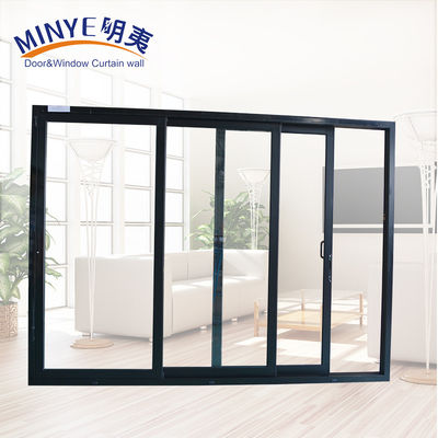 알루미늄 슬라이딩 도어 맞춤형 색상 이중 온화 유리 및 우수한 단열