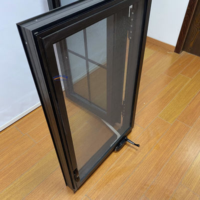 스윙 스타일 현대적인 간단한 열 단열 및 방수 허리케인 영향 프랑스 가정 알루미늄 유리 창문 디자인