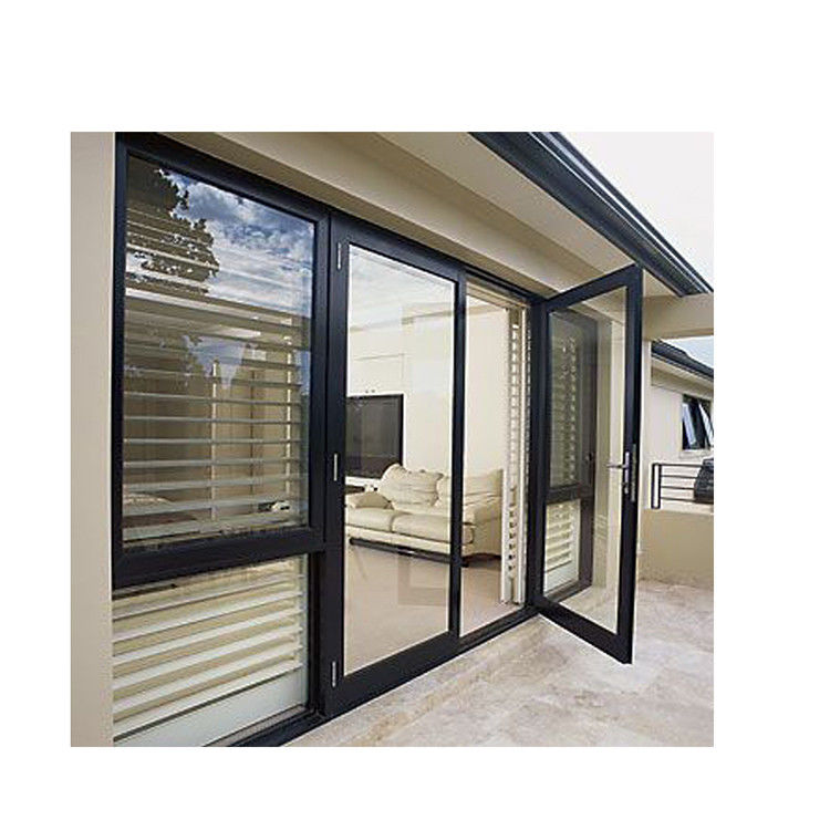 1.4mm 프로파일 두께 열 분쇄 알루미늄 캐세먼트 문 호주 스타일