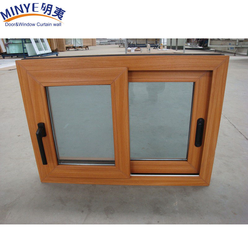 소음 격리 플라스틱 프레임 UPVC/PVC 가루 색의 이중 유리로 슬라이딩 윈도우