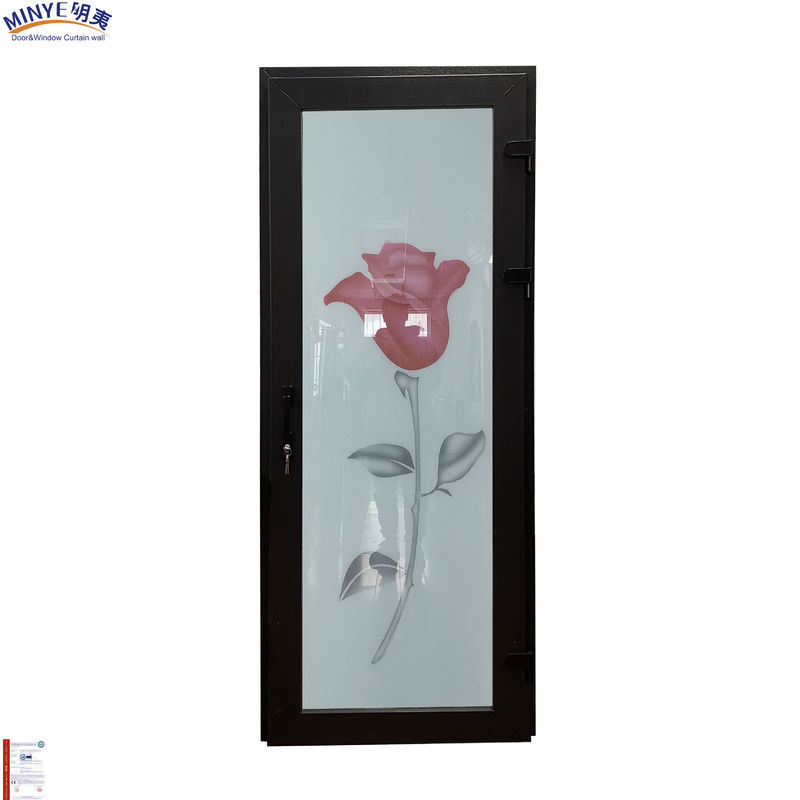 이중 템퍼드 글래스 유람 막 UPVC 수직 힌지 문 내구성 PVC 가셋 문
