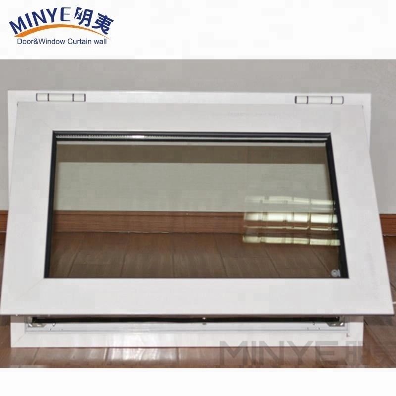 스윙 오픈 일반 PVC 프로필 색상 사용자 정의 UPVC/PVC 수평 회전 단일 매달린 창문