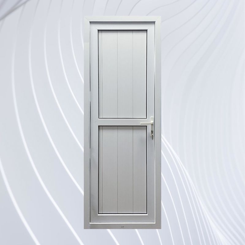바람 막연한 PVC 프랑스 스타일 주 문 UPVC 수직 힌지 문 PVC 덩어리 문